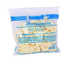 Romed Dedaleras de látex (S (pequeño), 100 unidades