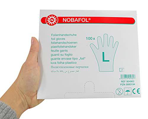 100 pcs de protectores de pantalla Guantes de, Nobafol