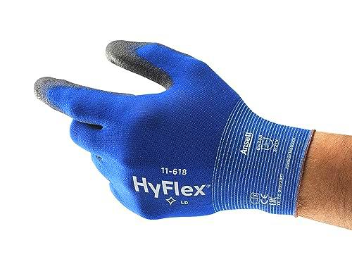 Ansell HyFlex 11-618, Guantes De Trabajo Ultrafinos Destreza