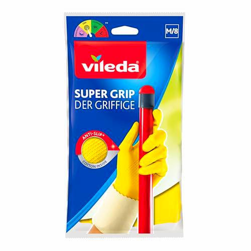 Vileda Der Griffige - Guantes para el hogar (talla M, 1 par)
