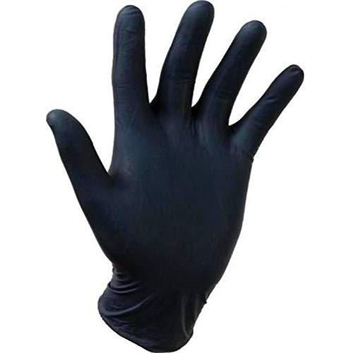 Gentle Touch 0647 Guante Desechable de Nitrilo, Talla XL, Negro