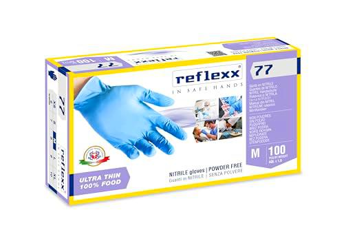 Reflexx r77100/M sin polvo guantes de nitrilo Gr 3.0