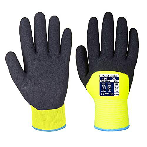 Portwest Guante Invierno Artic, Tamaño: XL, Color: Amarillo, A146YERXL