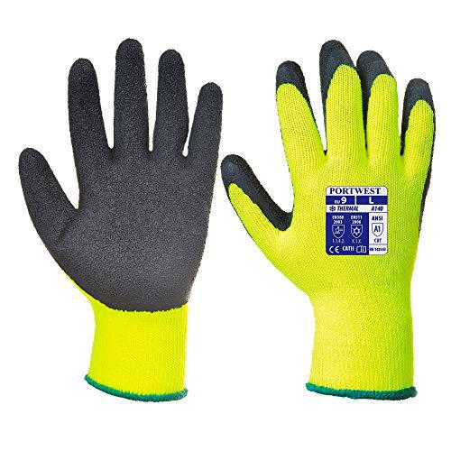 Portwest Guante Thermal Grip, Tamaño: XS, Color: Negro, A140BKRXS