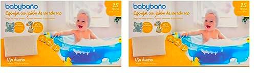 Babybaño Esponja Jabonosa Desechable para Bebés y Niños de 0 a 3 Años