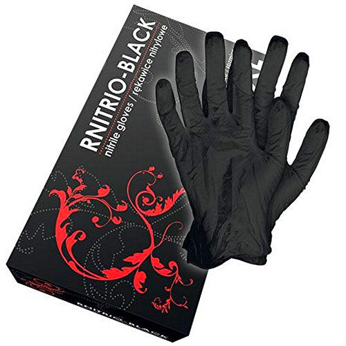 Reis RNITRIO-BLACK_M - Guantes de nitrilo (talla M)