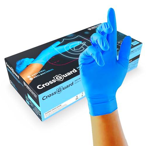 UNIGLOVES CrossGuard Guantes desechables de nitrilo antimicrobianos