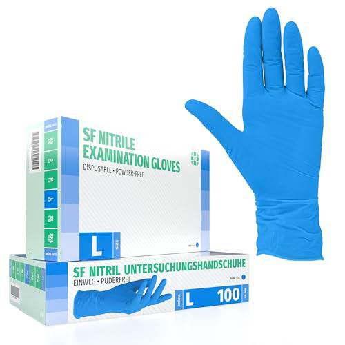 SF Medical Products GmbH Guantes de nitrilo Caja de 100 piezas (L
