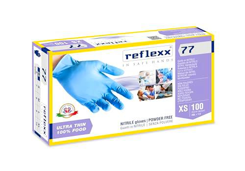 Reflexx r77100/XS sin polvo guantes de nitrilo Gr 3.0