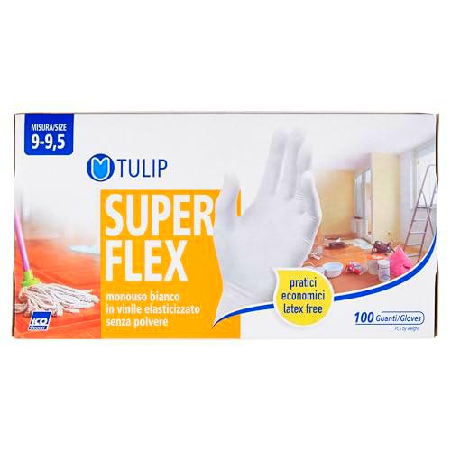 Tulip Super Flex Guanti Vinile X 100 Extra Large