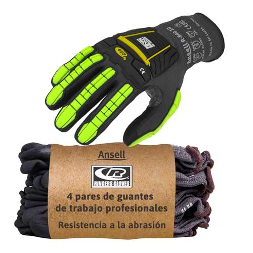 Ansell Ringers R840 Guantes Trabajo contra Impactos