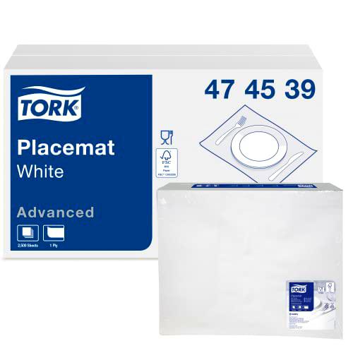 Tork 474539 Salvamanteles desechables de color blanco