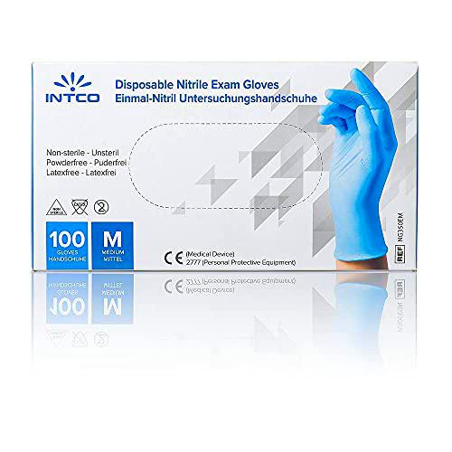 INTCO - Lote de 10 cajas de 100 guantes Nitrilo Médico y de la Industria