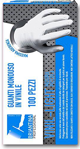 La briantina gua00445 a Guantes vinilo, Hombre, 100 unidades)