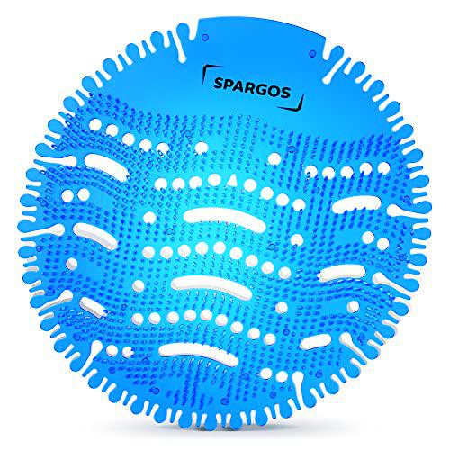 (Paquete de 24) Spargos Rejillas Urinario Desodorante Pastel de urinario Protección Contra el Olor Anti Salpicadura Por Aseos en la Oficina del Baño Estadios Escuelas con Guantes Gratis