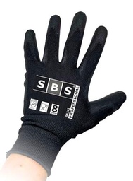 12 pares de guantes de nailon SBS, talla 7 hasta 11
