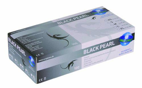Unigloves Black Pearl nitrilo Guantes nitrilo Guantes Negro sin látex