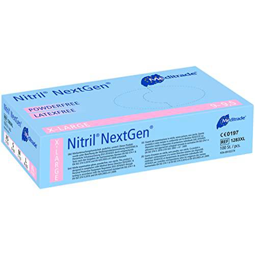 meditrade 1283 X S nitrilo Next Gen Extremadamente dehnbare untersuchungs y guante protector