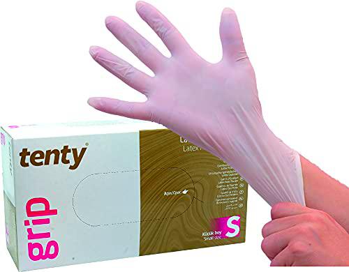 collextion medical division s.p.a. Guantes de látex con polvo blanco, talla S
