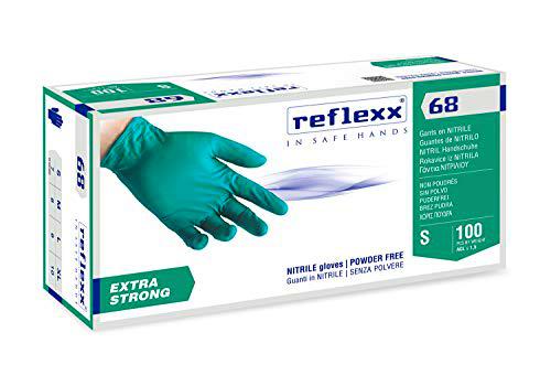 Reflexx R68/XL sin polvo guantes de nitrilo Gr 6.0