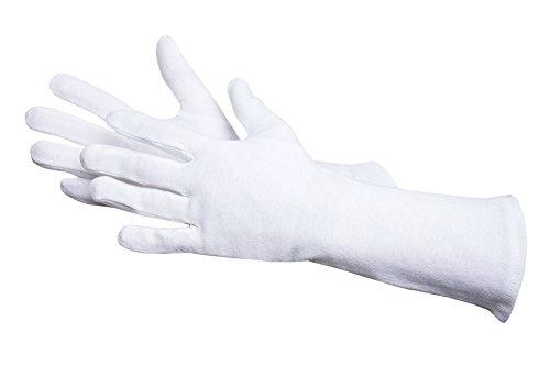 Jah 561-30 - Guantes de algodón (12 pares, 30 cm de largo