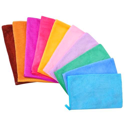 PHOGARY 10 Toallas Faciales para Baño, Guantes de Baño de 15 x 20 cm