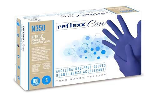 Reflexx N350/S guantes desechables de nitrilo sin aceleradores