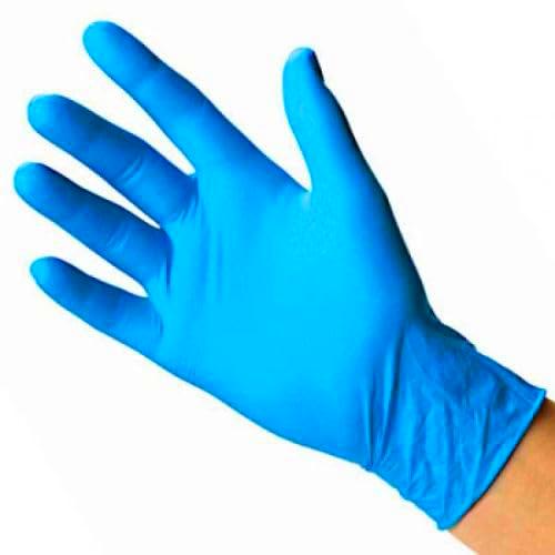 Guanti monouso nitrile colore blu - misura L 100 paia