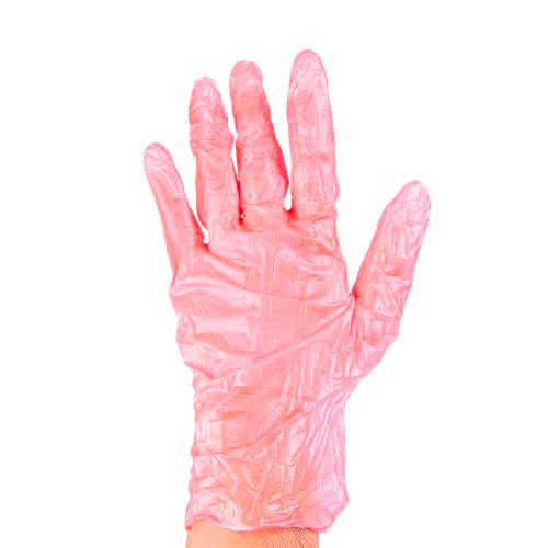 García de Pou - 100 Unidades - Guantes Con Talco Size: S Rojo Pvc
