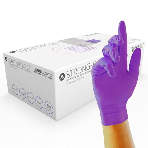 Unigloves gm0065 Stronghold sin polvo guantes de nitrilo
