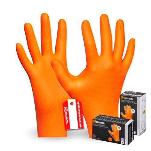 Guantes desechables de nitrilo Ultra Grip, talla M