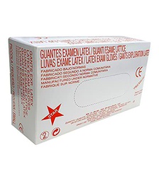 Grupo K-2 Guantes De Látex Sin Polvo Alba Caja De 100 Unidades Talla S