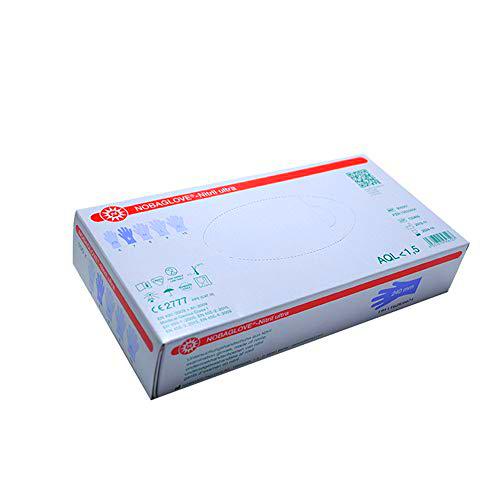 Guantes desechables (100 unidades, látex, sin talco), medium