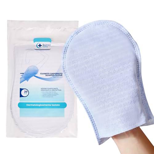 QUIMED ITALIA esponjas jabonosas desechables (paquete de 100) con limpiador de pH fisiológico super suave