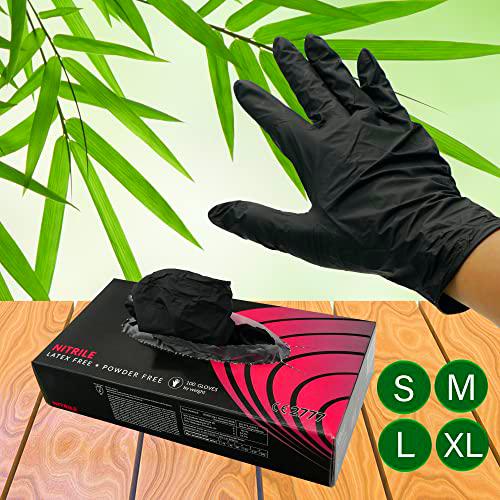 BeTasty - Guantes de nitrilo (100 unidades, talla L)