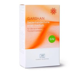 Garshan Guantes de seda para masaje ayurvédico