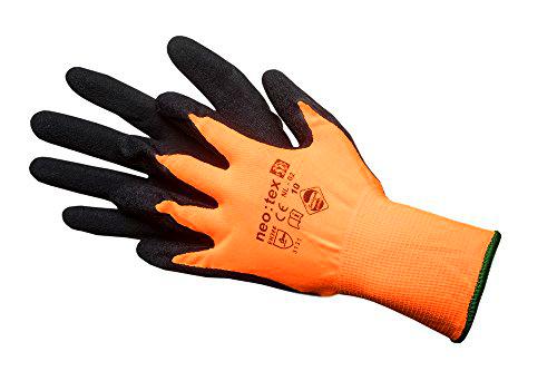 Jah NL-02 - Guantes de nailon (revestimiento de látex