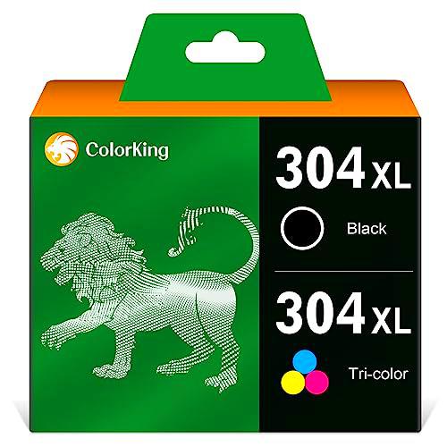 ColorKing Cartuchos de Tinta remanufacturados Repuesto para HP 304XL 304 XL para HP Envy 5030 5020 5032 5010 DeskJet 2630 2620 2622 2632 2634 3720 3730 3733 3735 3750 3760 3762 (1 Negro