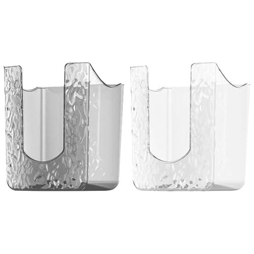 MAGICLULU Guantera Soporte 2 Piezas Soporte de Pared Dispensador de Guantes Desechable Soporte Autoadhesivo para Toallitas Cosméticas Guante Para Guantes de Goma