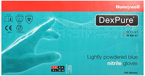 Honeywell DexPure 800-91 Guantes Desechables de Nitrilo con Polvo