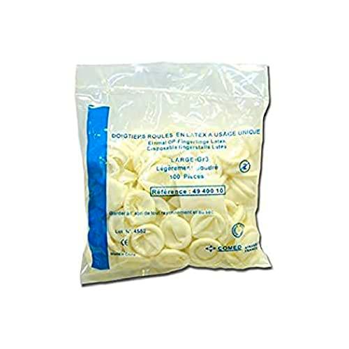 Comed - Cunas de látex para dedos (1000 unidades), Gran medida