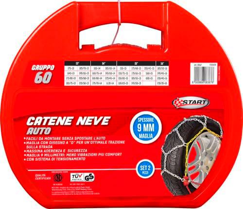 START - Cadenas de Nieve 9 mm, Grupo 60, Sección de Malla D