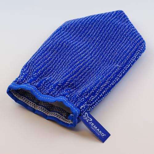 Jemako - Guante de limpieza de pelo largo (guante azul)