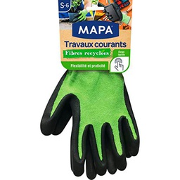 MAPA - Trabajos comunes Fibras Recicladas - Guantes de Jardinería Multiusos de Fibra Reciclada