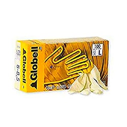 Linea Premium Glob/L - Guantes de látex, talla L, 100 Unidades