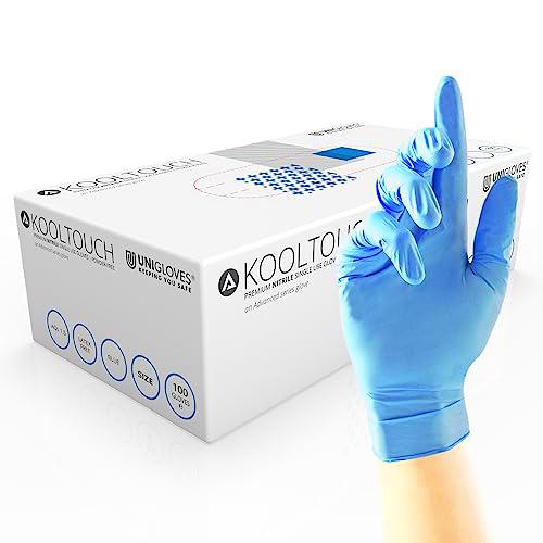 Unigloves gm0041 Kool Touch sin polvo guantes de nitrilo