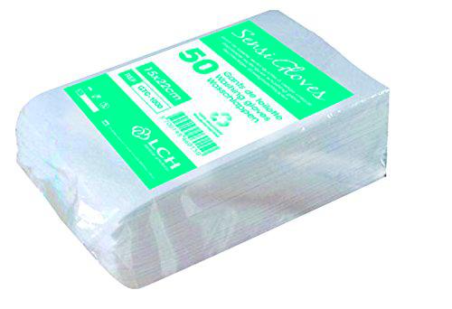 LCH Sensigloves Guantes de baño desechables Bolsa de 50 piezas