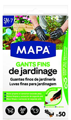 Mapa - Guantes finos de jardinería x 50 - Destreza y resistencia