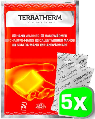 TerraTherm Calentadores de Manos, calienta Bolsillos para 12 Horas de Manos Calientes