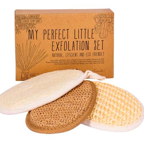 Stephanie Franck Beauty Guantes Exfoliantes - Set De 3 Con Lufa